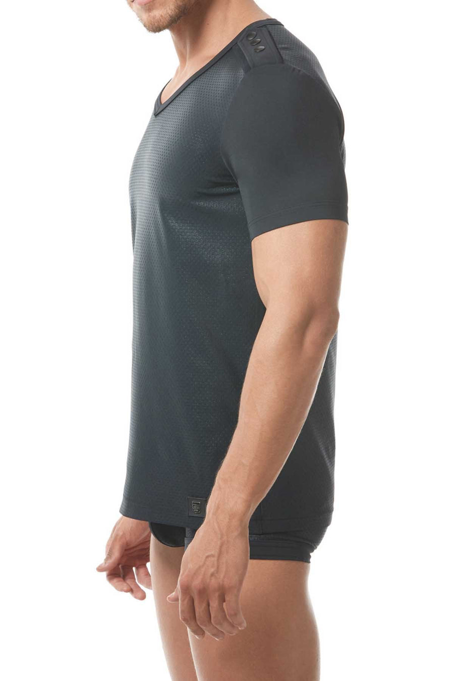 Gregg Homme Black Reveal Italian Jacquard T-Shirt