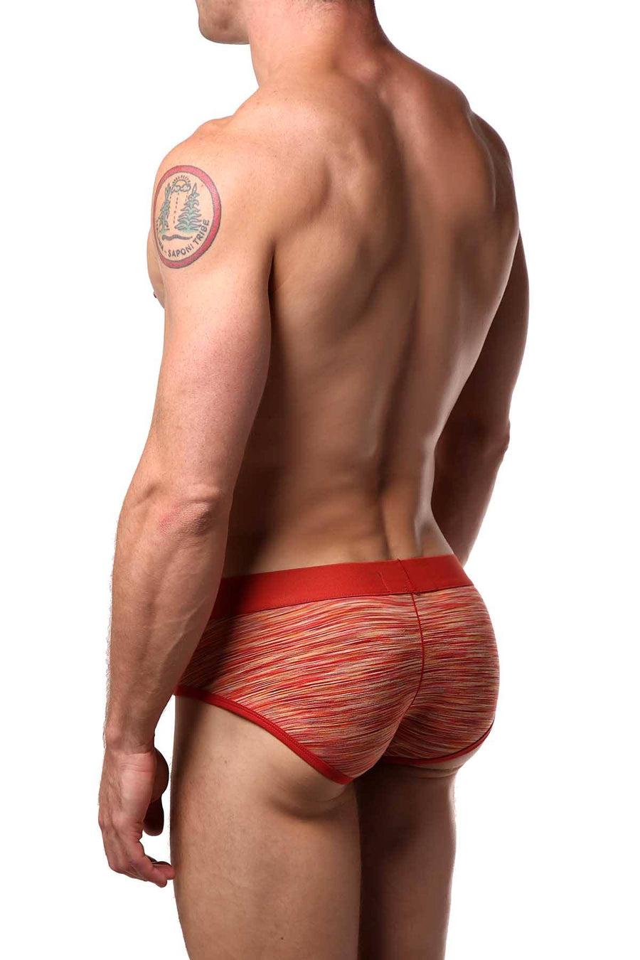 RonChereskin Orange Multi Stripe Brief