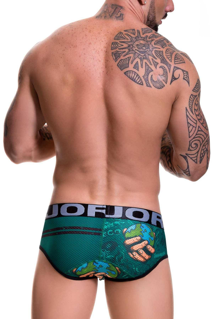 Jor Green Printed Brooklyn Brief