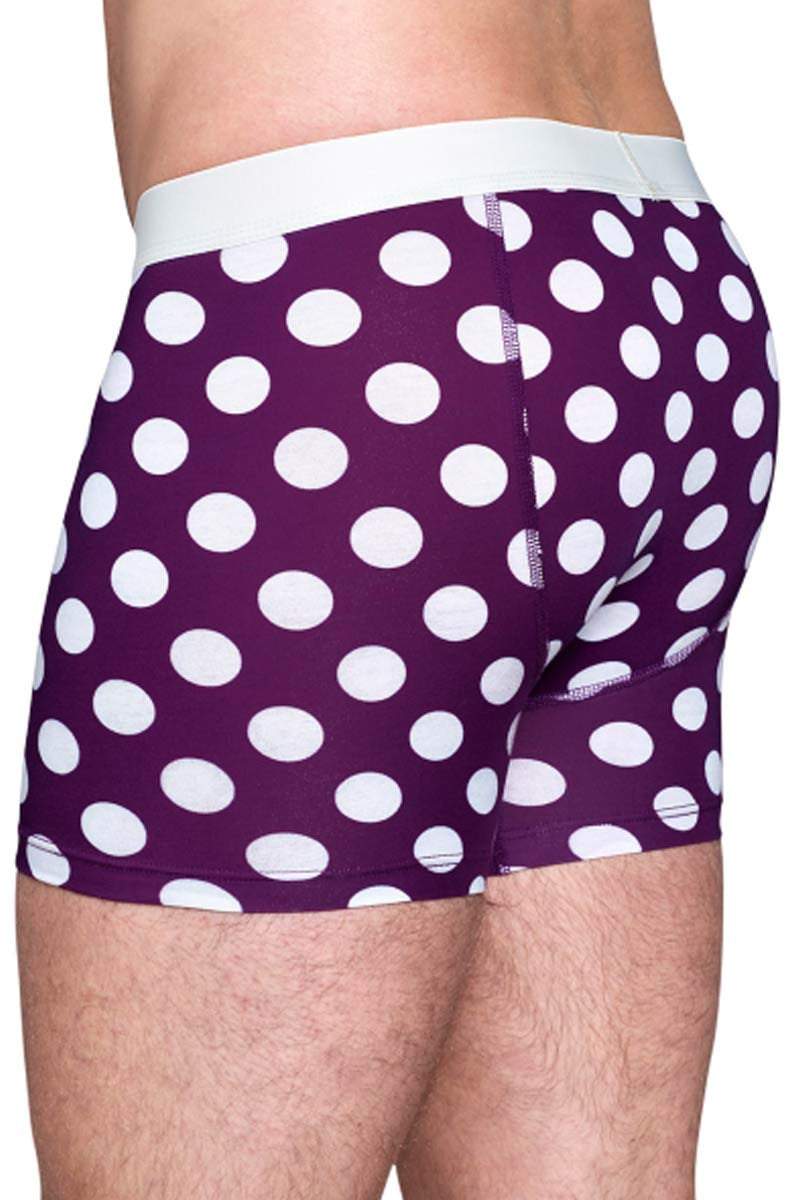 Happy Socks Purple Big Dot Boxer Brief