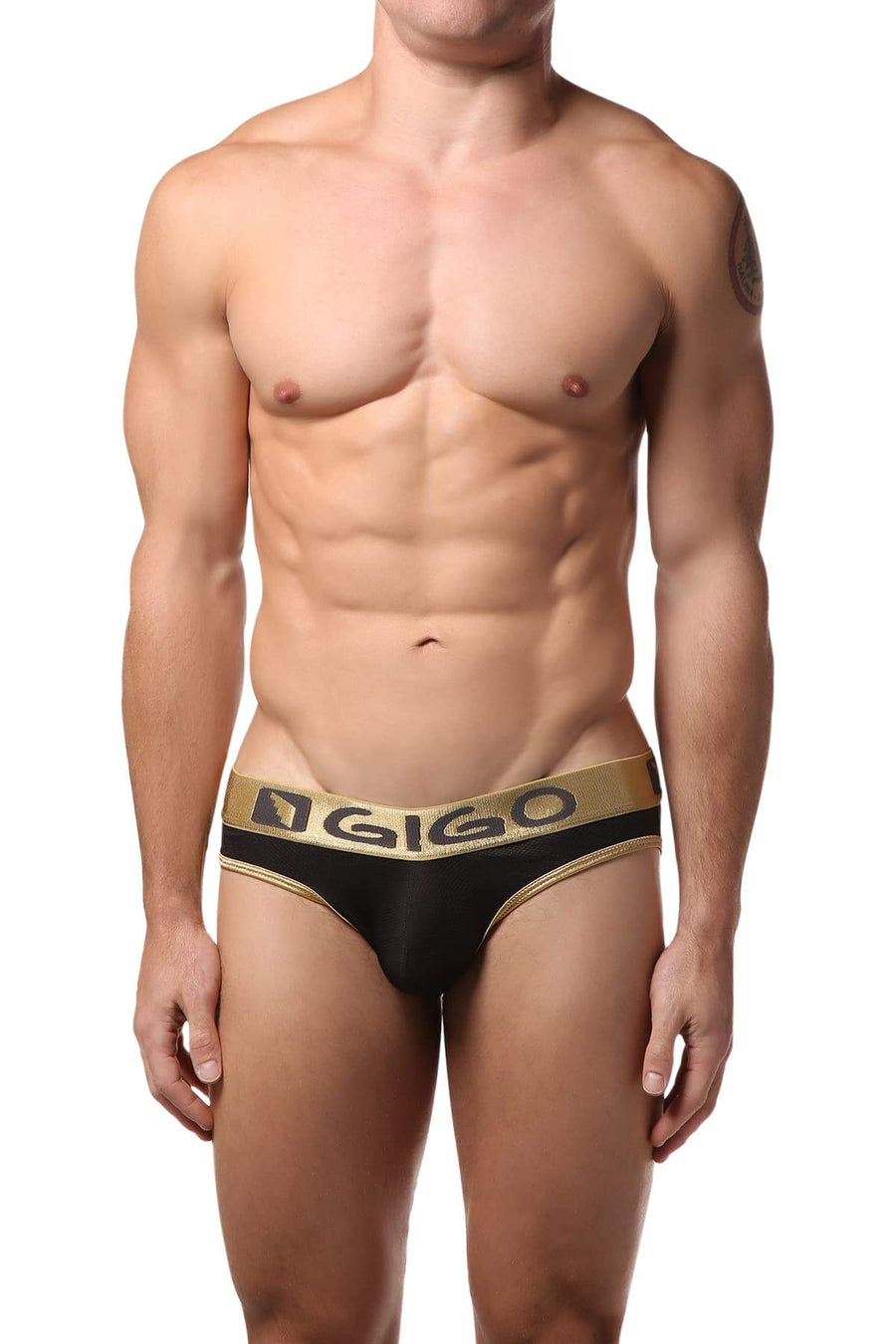 Gigo Black Sheen Jock-Brief
