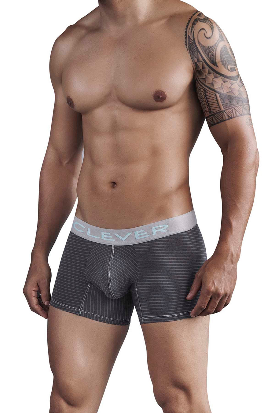Clever Black One Human Race Boxer
