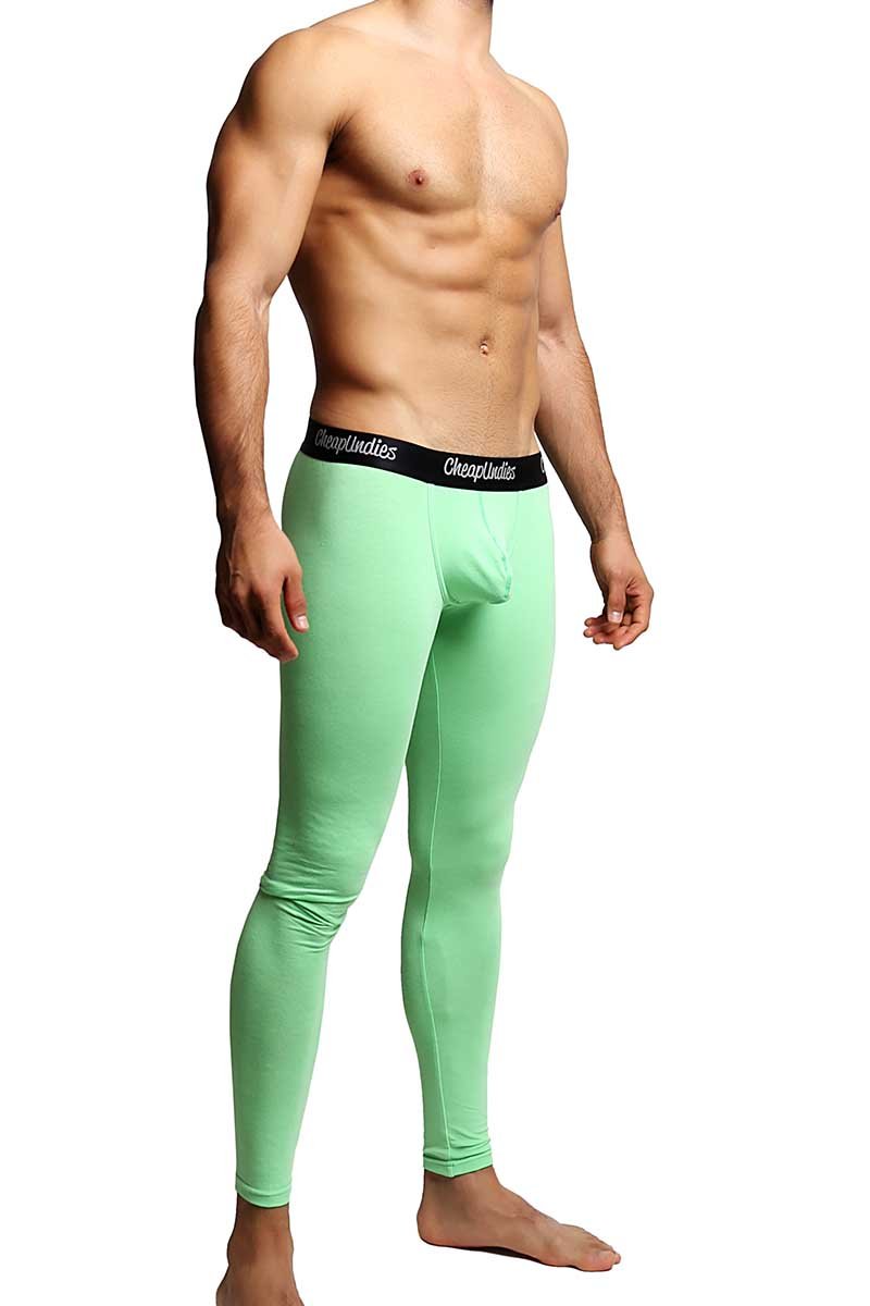 CheapUndies Green Contour Pouch Long Underwear
