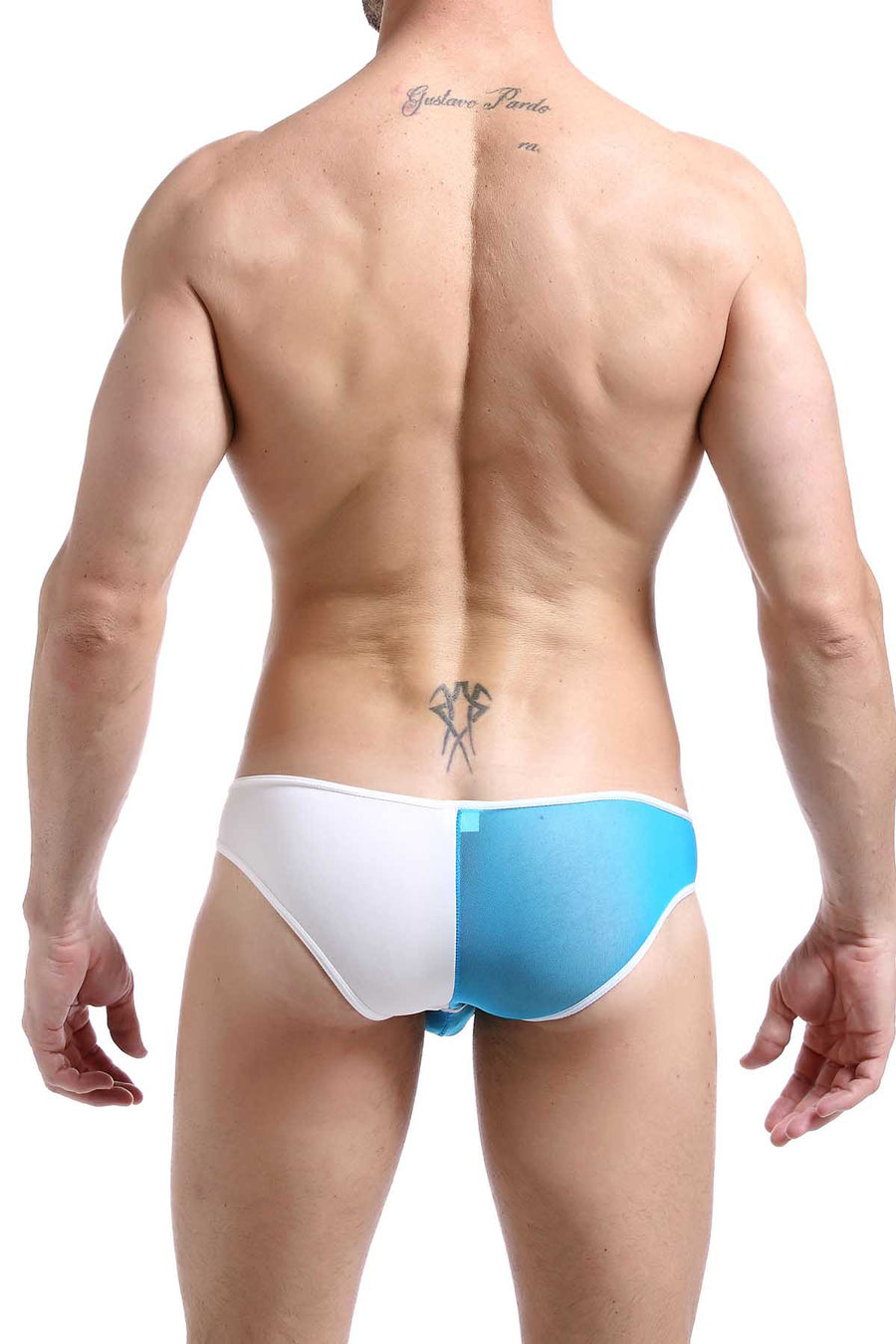 PetitQ White & Blue Target Bikini