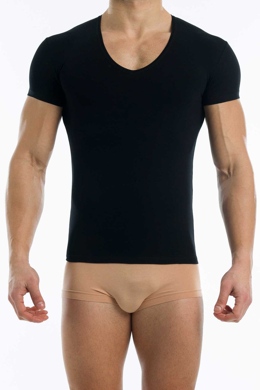 Modus Vivendi Black Plain V-Shirt