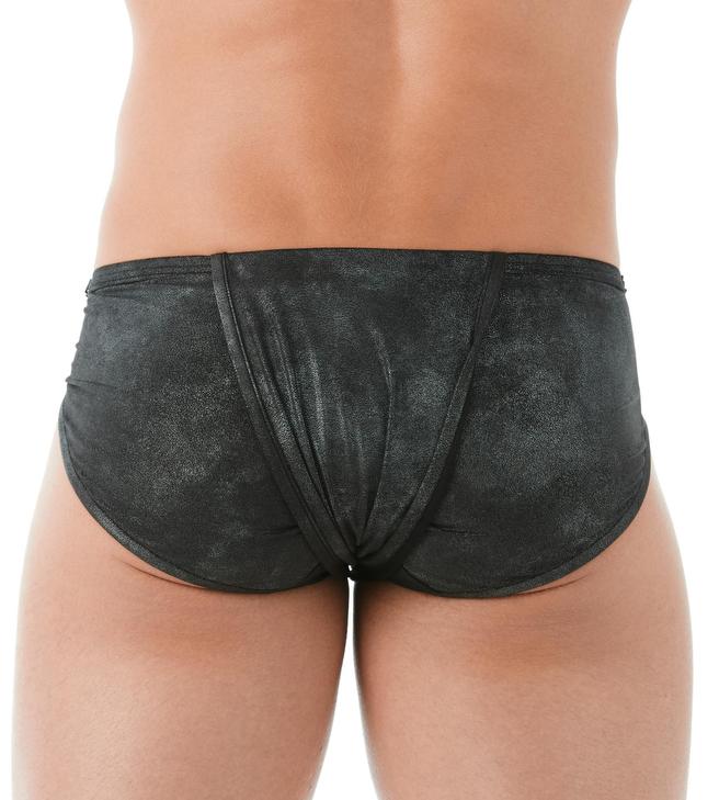 Gregg Homme Charcoal Wild West Faux Suede Loincloth Brief