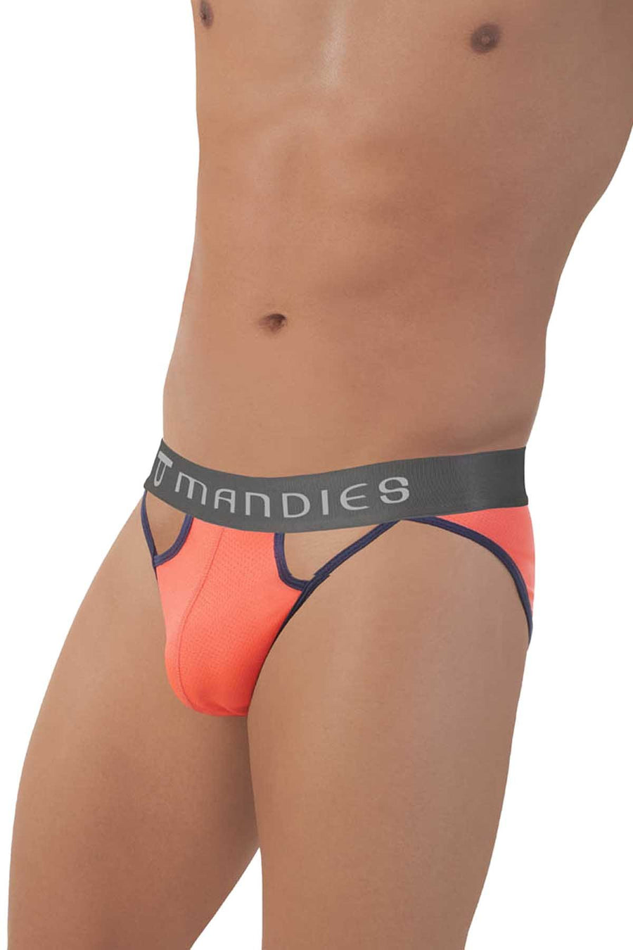 Mandies Neon-Orange/Navy Casino Brief