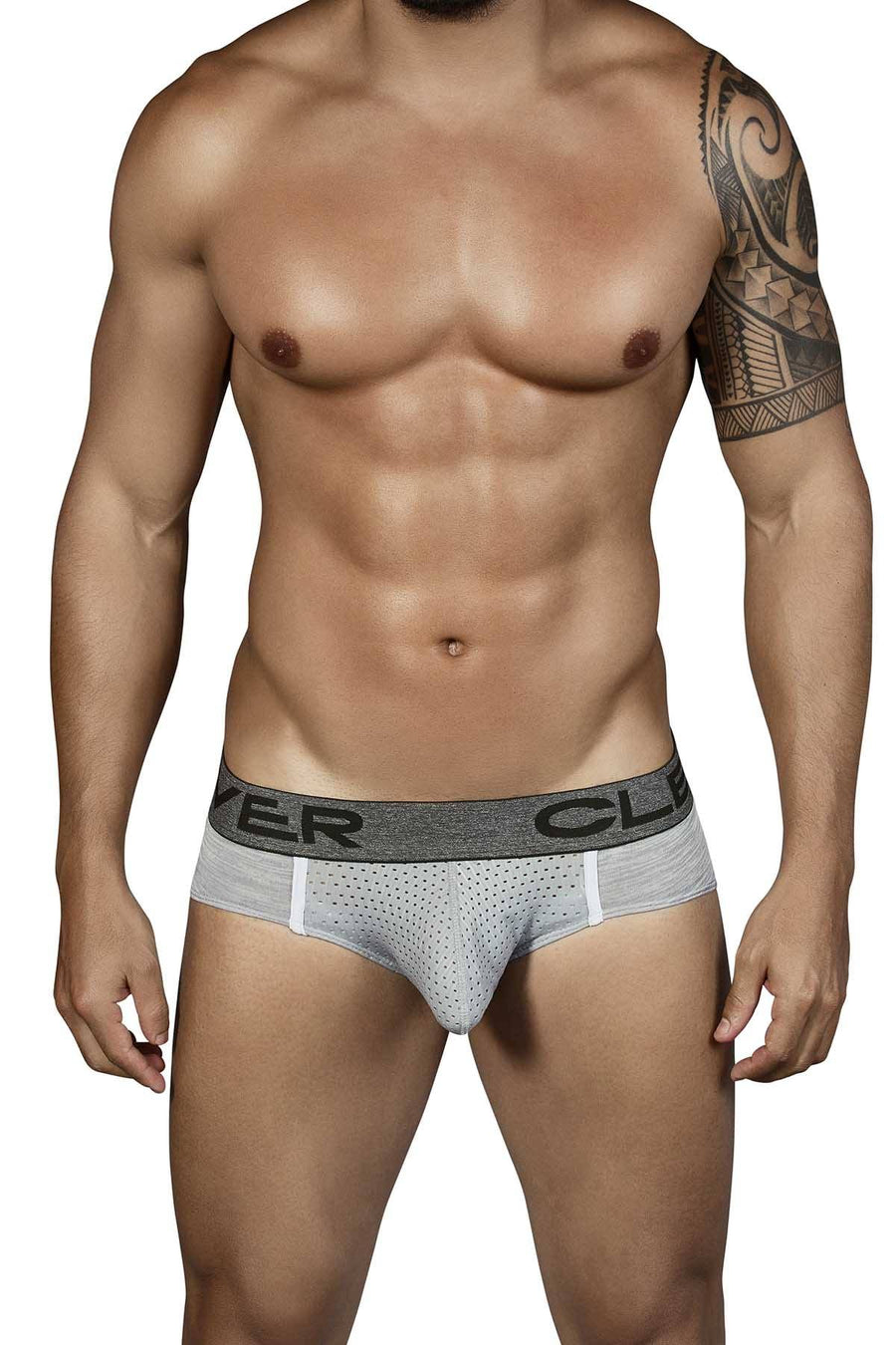 Clever Grey Mottled Latin Brief