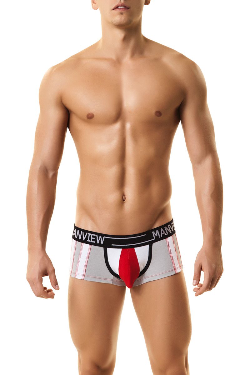 Manview Red & White Fraternity Boxer