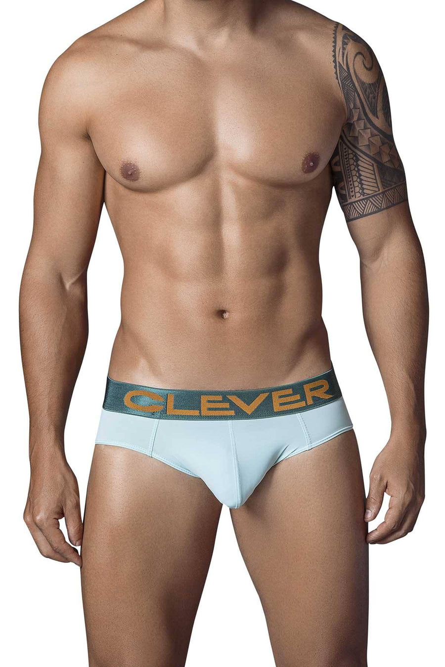 Clever Mint-Green Navy Latin Brief