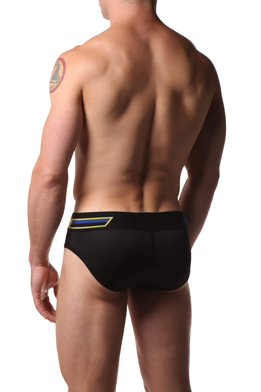 Freedom Reigns Black Micro Mesh Brief