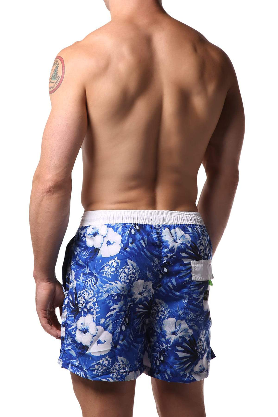 Datch Blue Tropical Swim Short