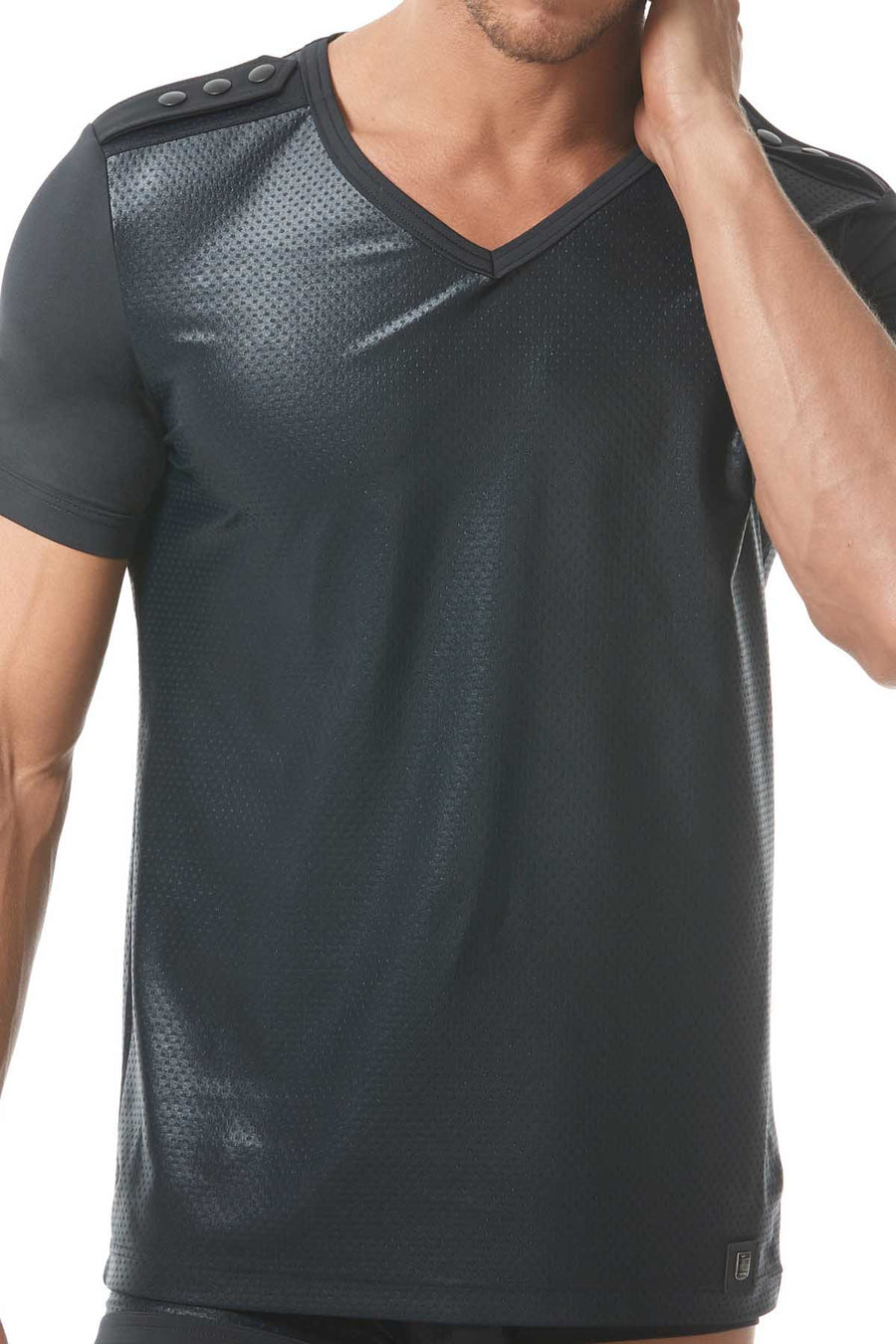 Gregg Homme Black Reveal Italian Jacquard T-Shirt
