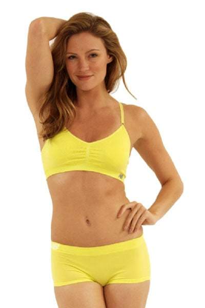New Balance Primrose Yellow Seamless T-Shirt Bra