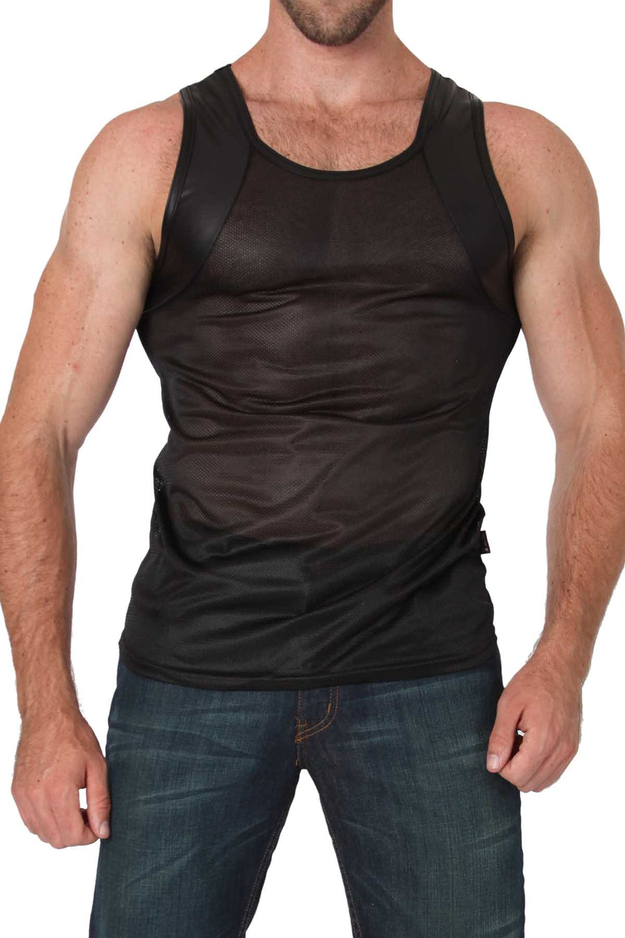 Timoteo Black Covert Harness Tank Top