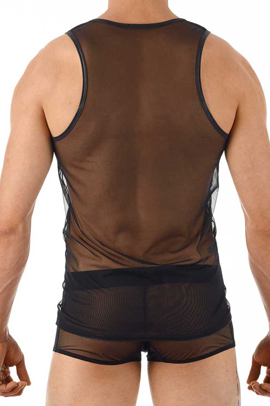 Gregg Homme Black Erotik Ultra Sheer Mesh Tank Top