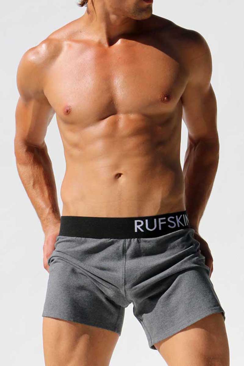 Rufskin Grey Daniel Loose Fit Stretch Lounge Shorts