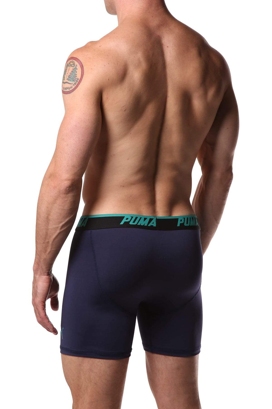 PUMA Solid Navy Boxer Brief