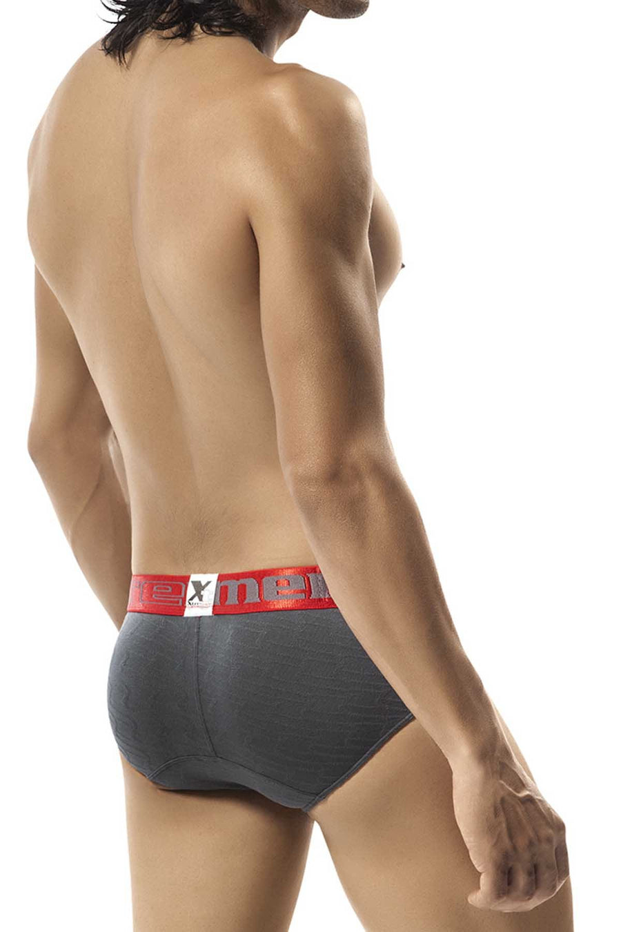 Xtremen Grey Microfiber Jacquard Brief