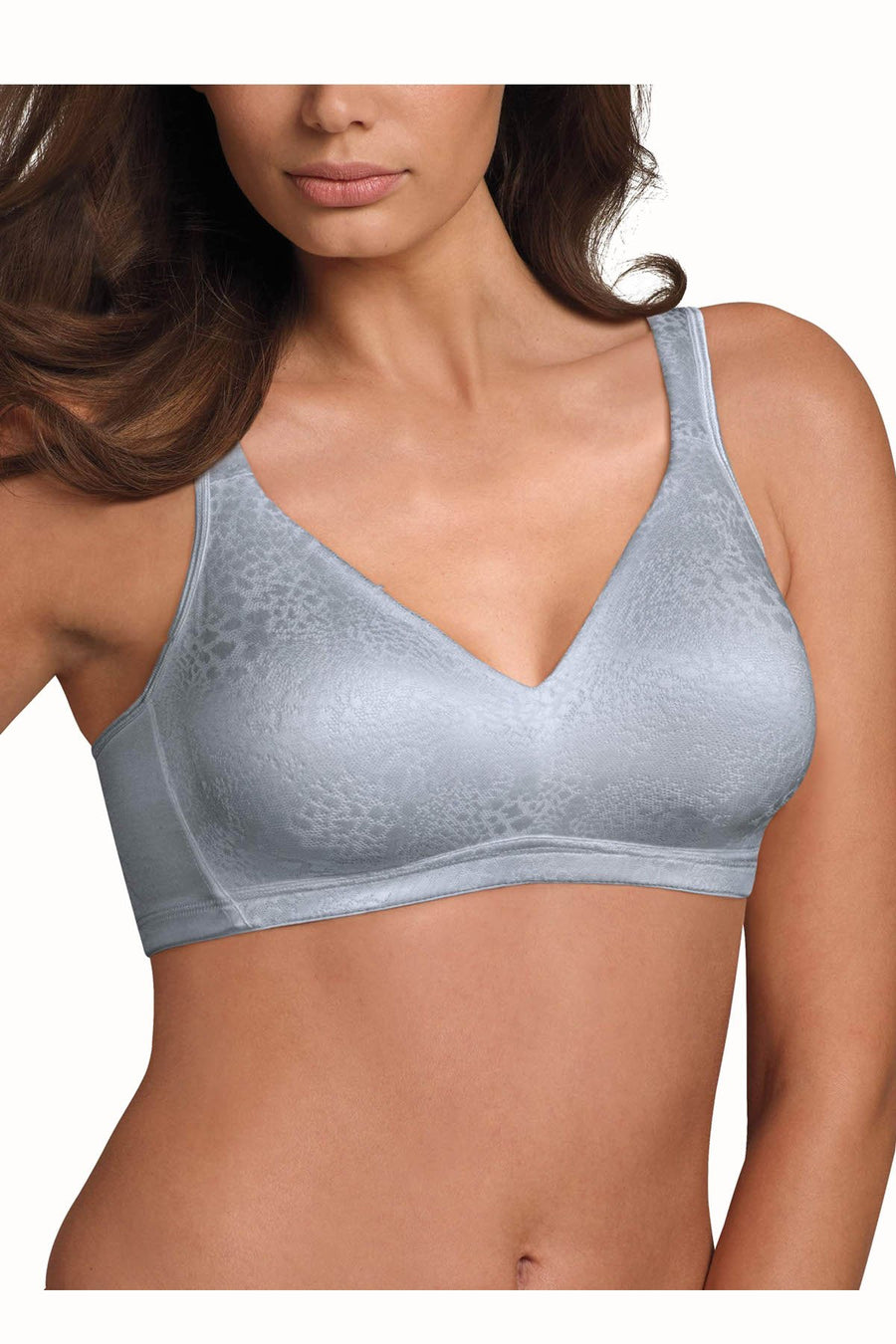 Playtex Eiffel-Grey 18-Hour Wire-Free Fabulous Fit with Lift Bra