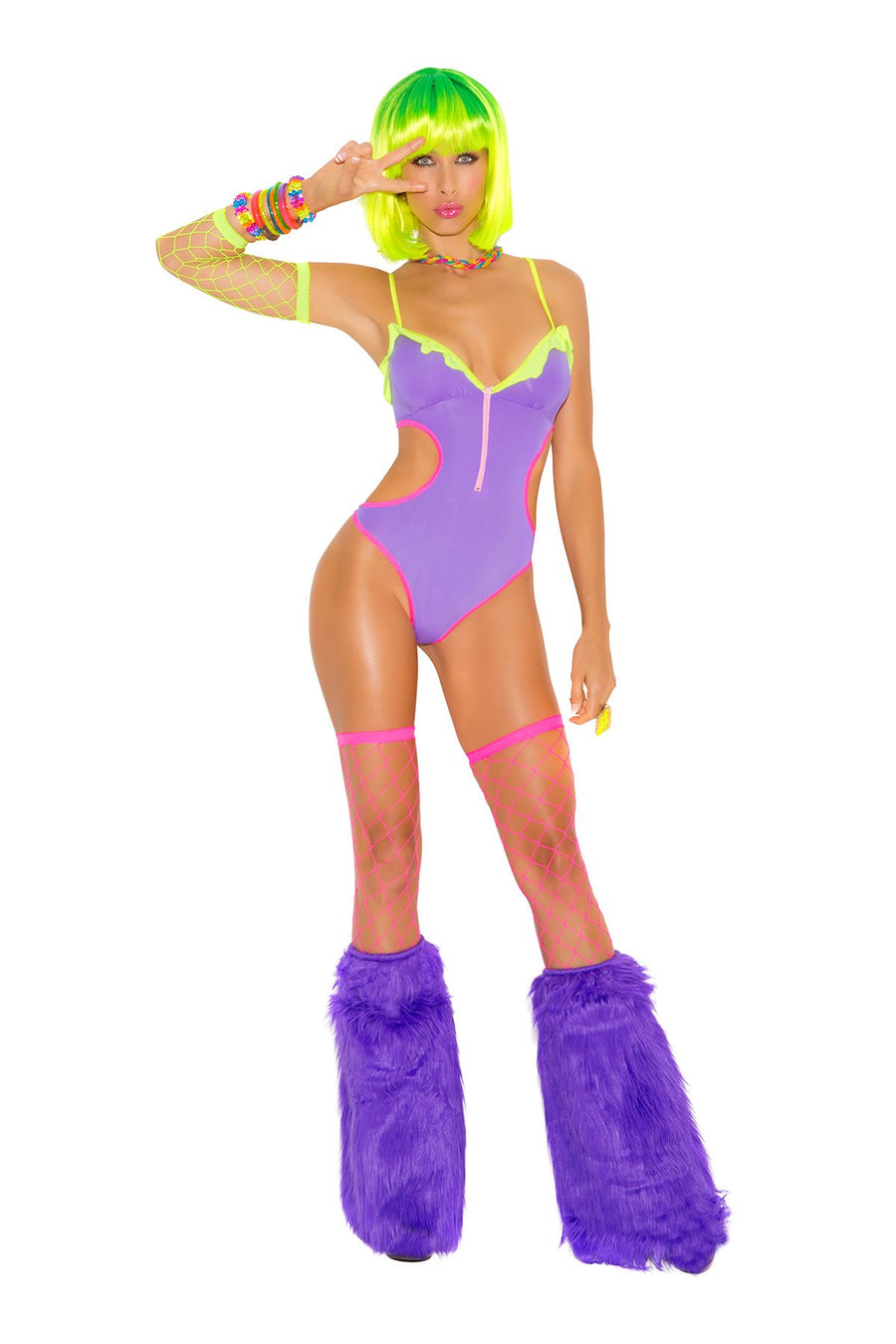 Elegant Moments Purple Lycra Teddy
