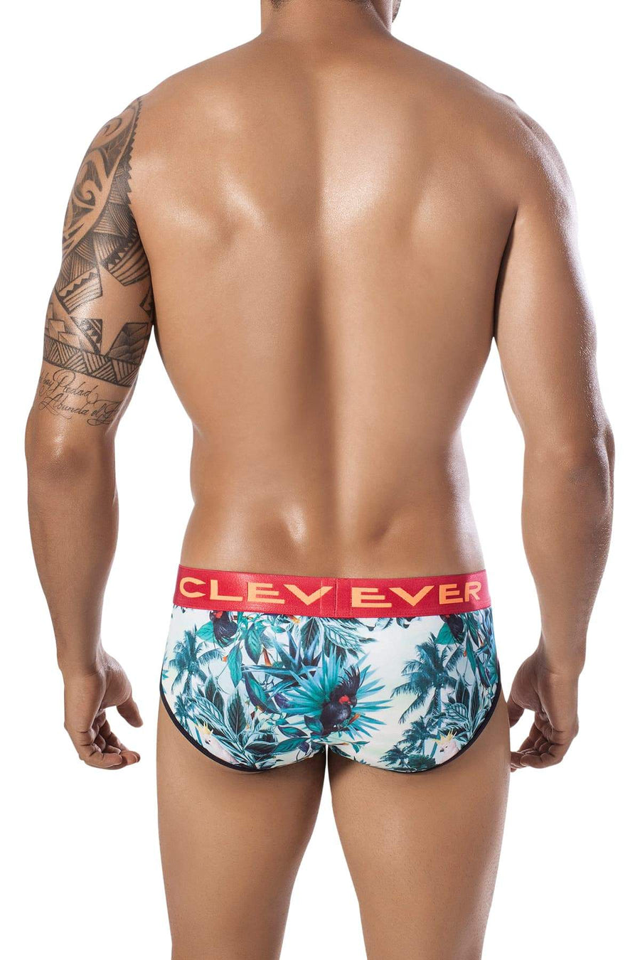 Clever Green Exotic Parrot Piping Brief