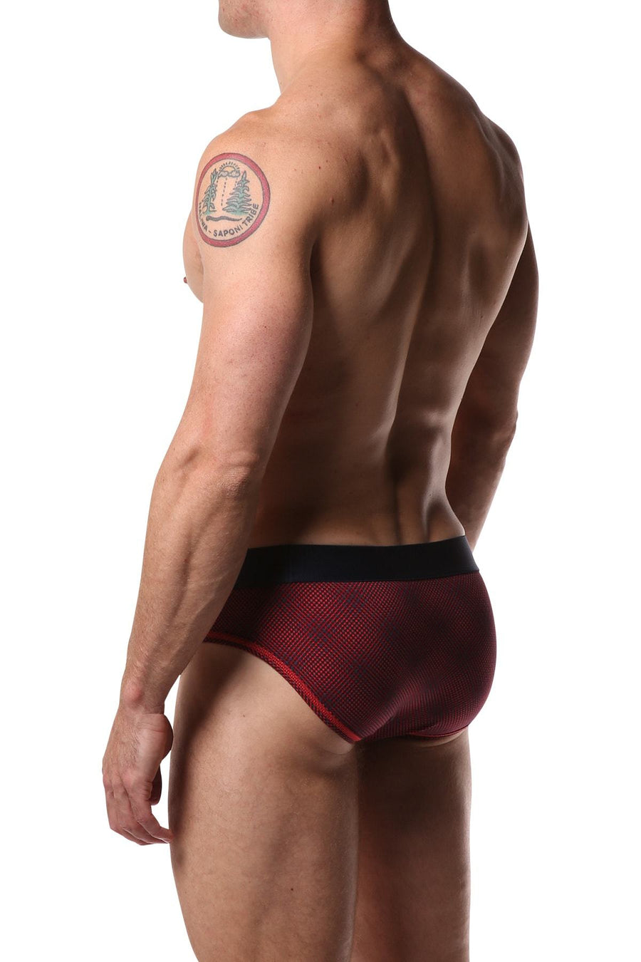Jam Orange Print Brief
