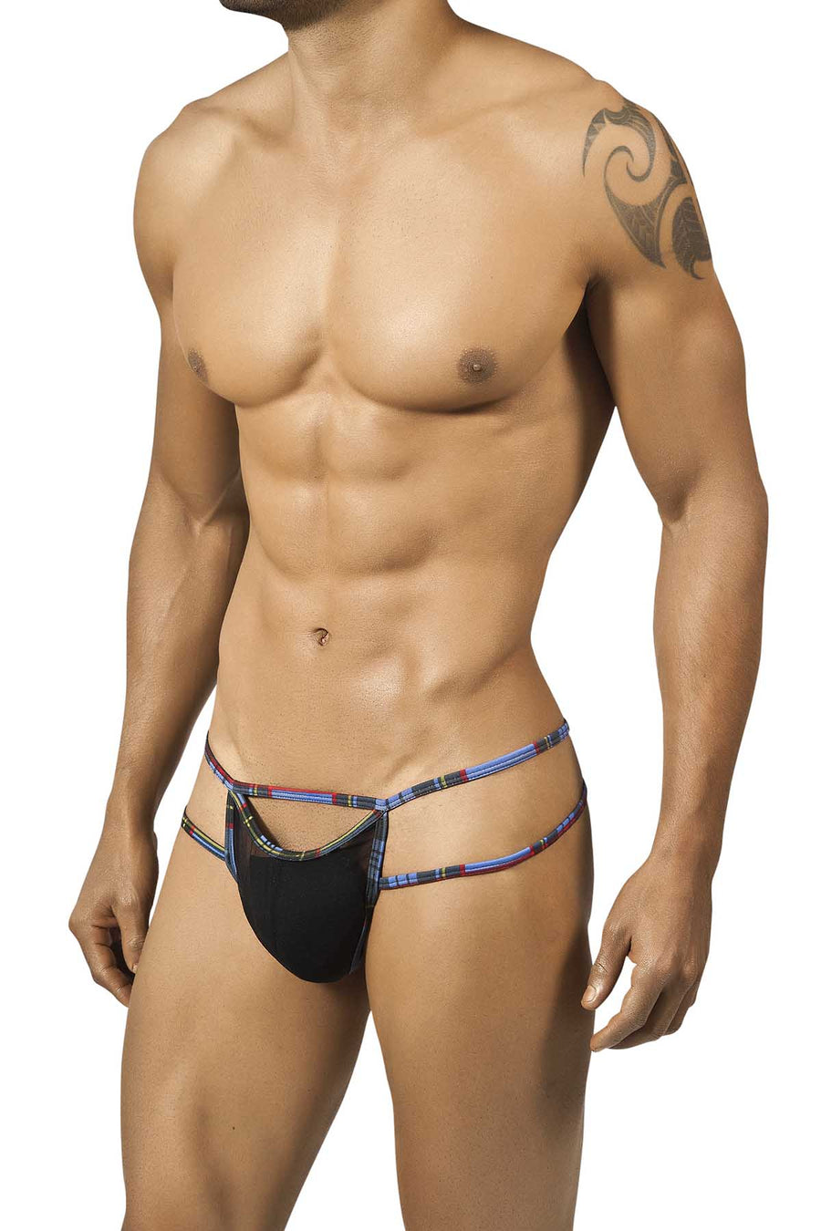 Candyman Blue Square Thong