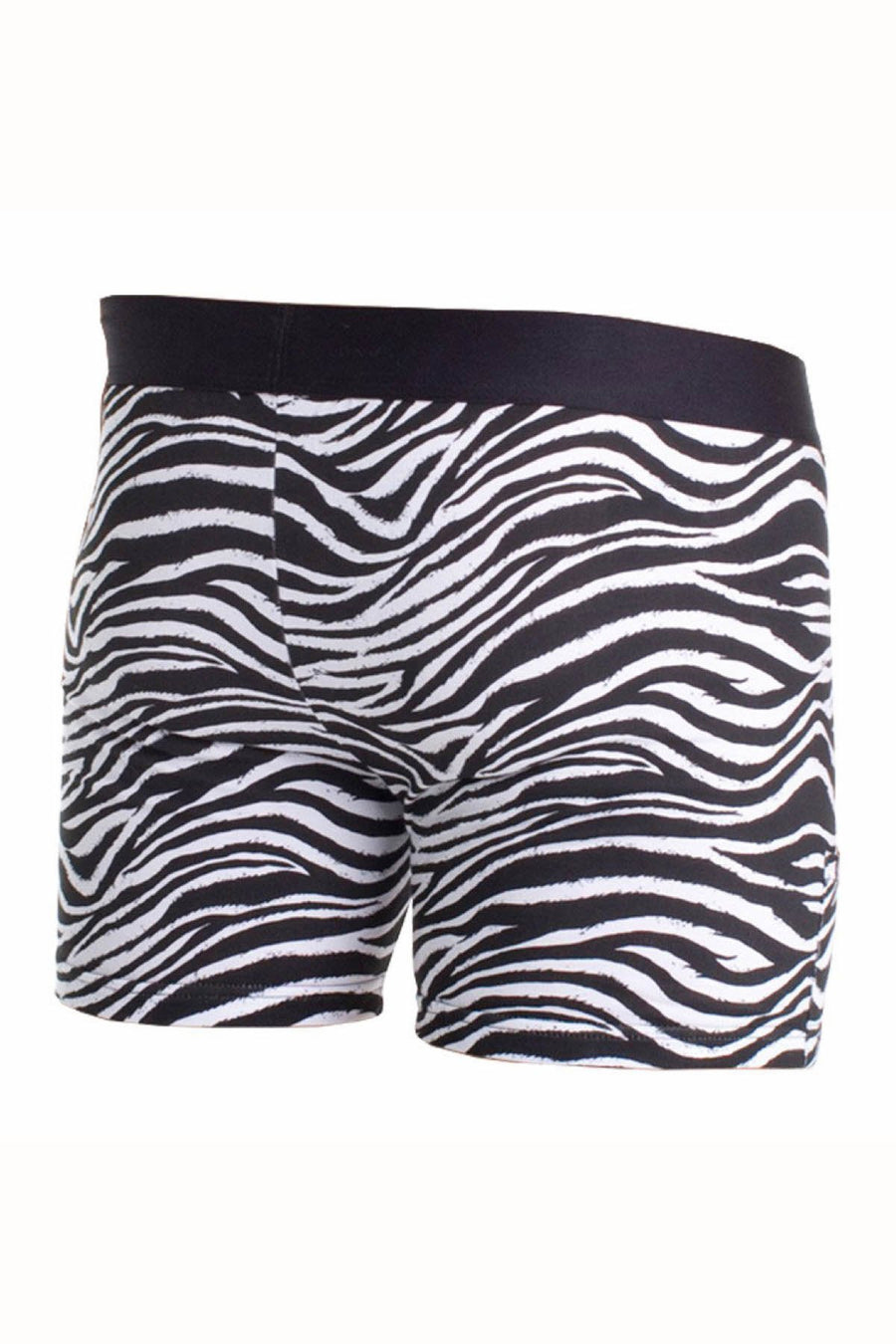 Sly Black & White Zebra Boxer Brief