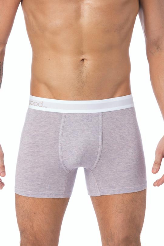 WOOD Violet Grey Heather Boxer Brief