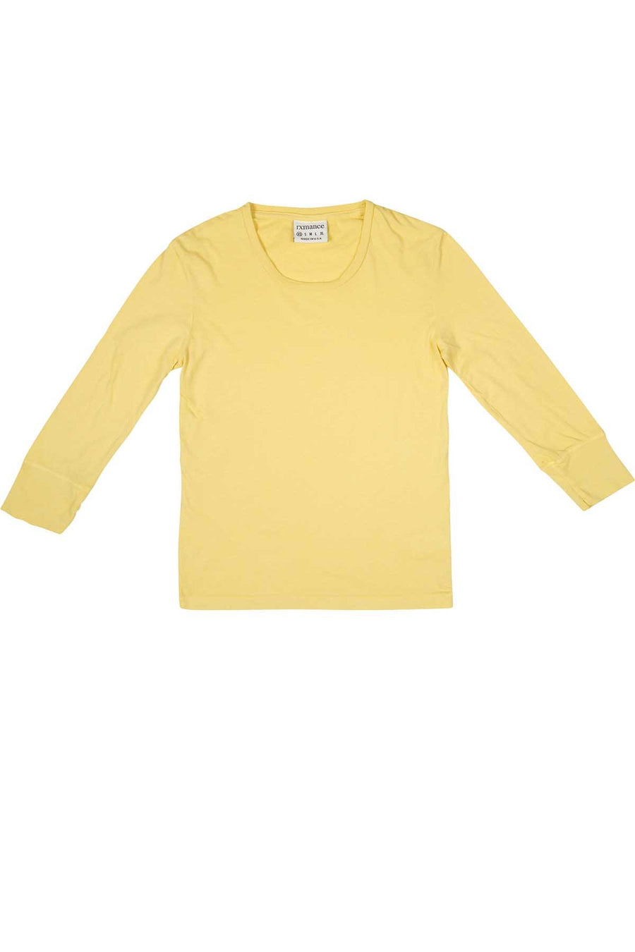 Rxmance Sunny Yellow 3/4 Sleeve Lounge Tee
