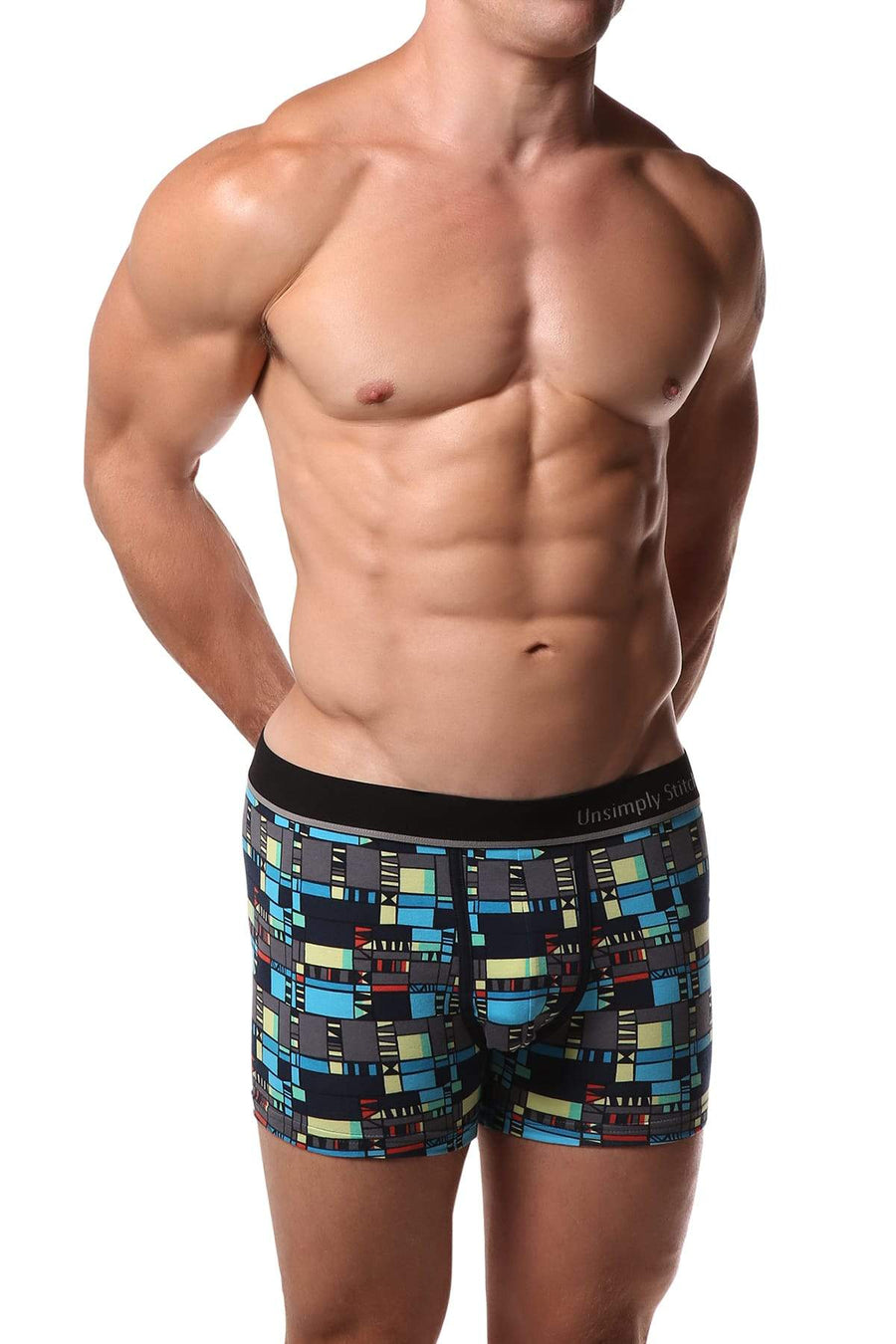 Unsimply Stitched Abstract Squares Trunk