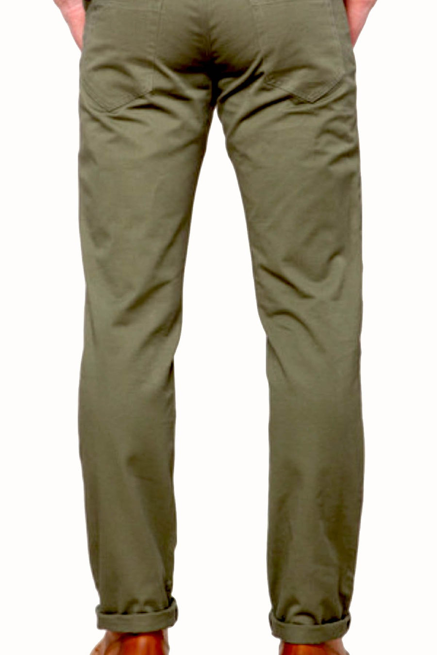 Something Strong Dark Green Straight Leg 5-pocket Pant