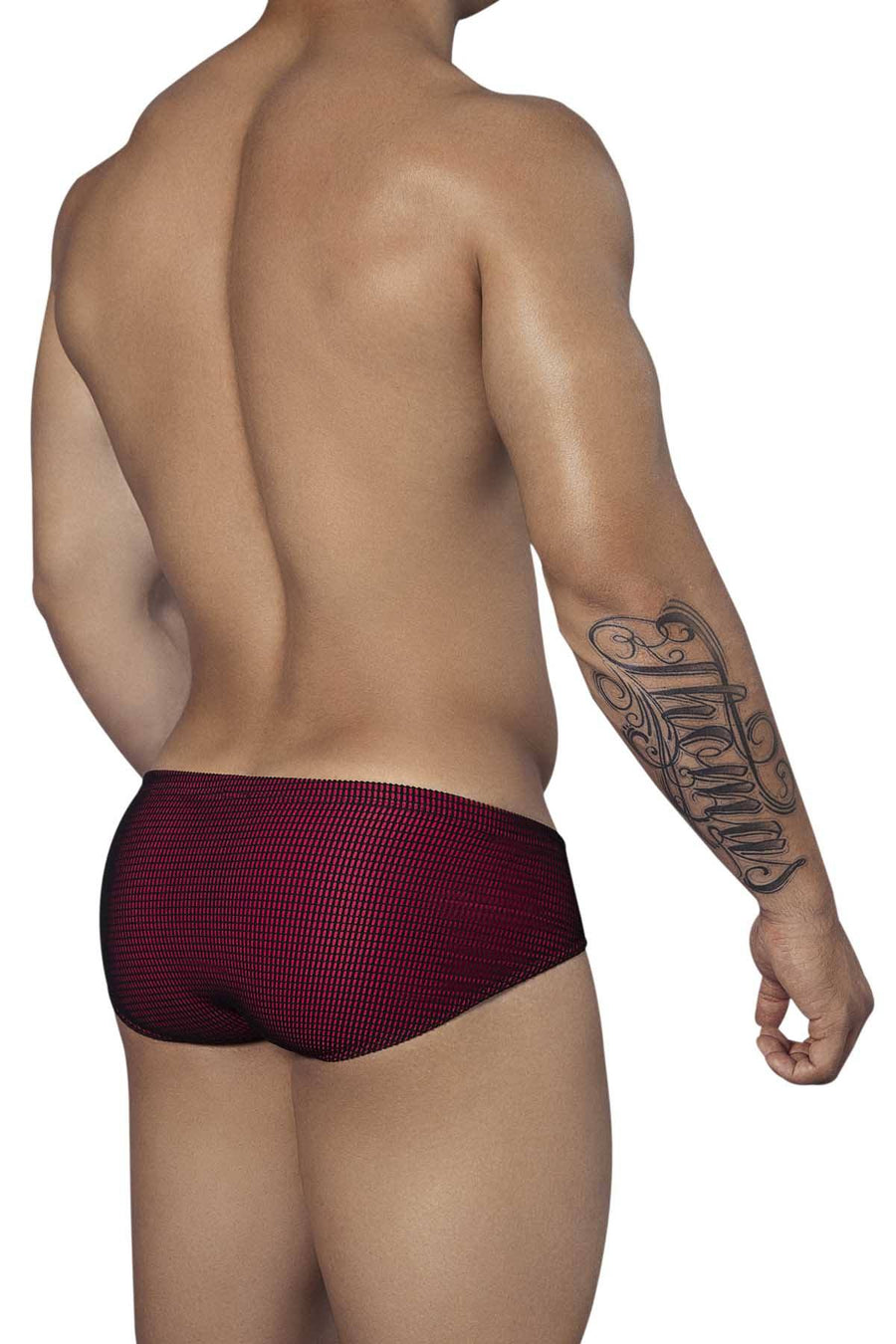 Pikante Black/Red Parachute Matrix Brief