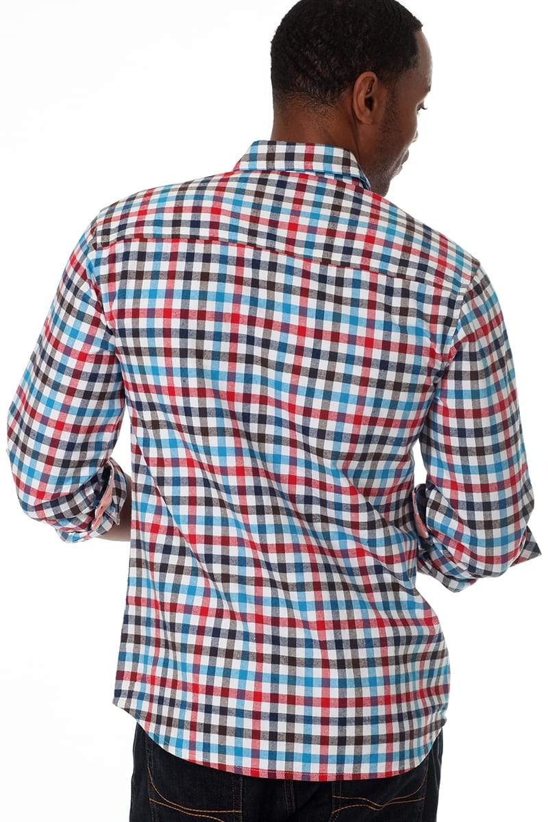 Something Strong Red Something Interesting Button-Up