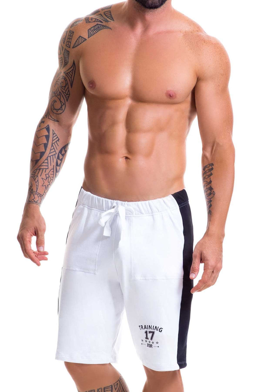 Jor White Warrior Athletic Long Short