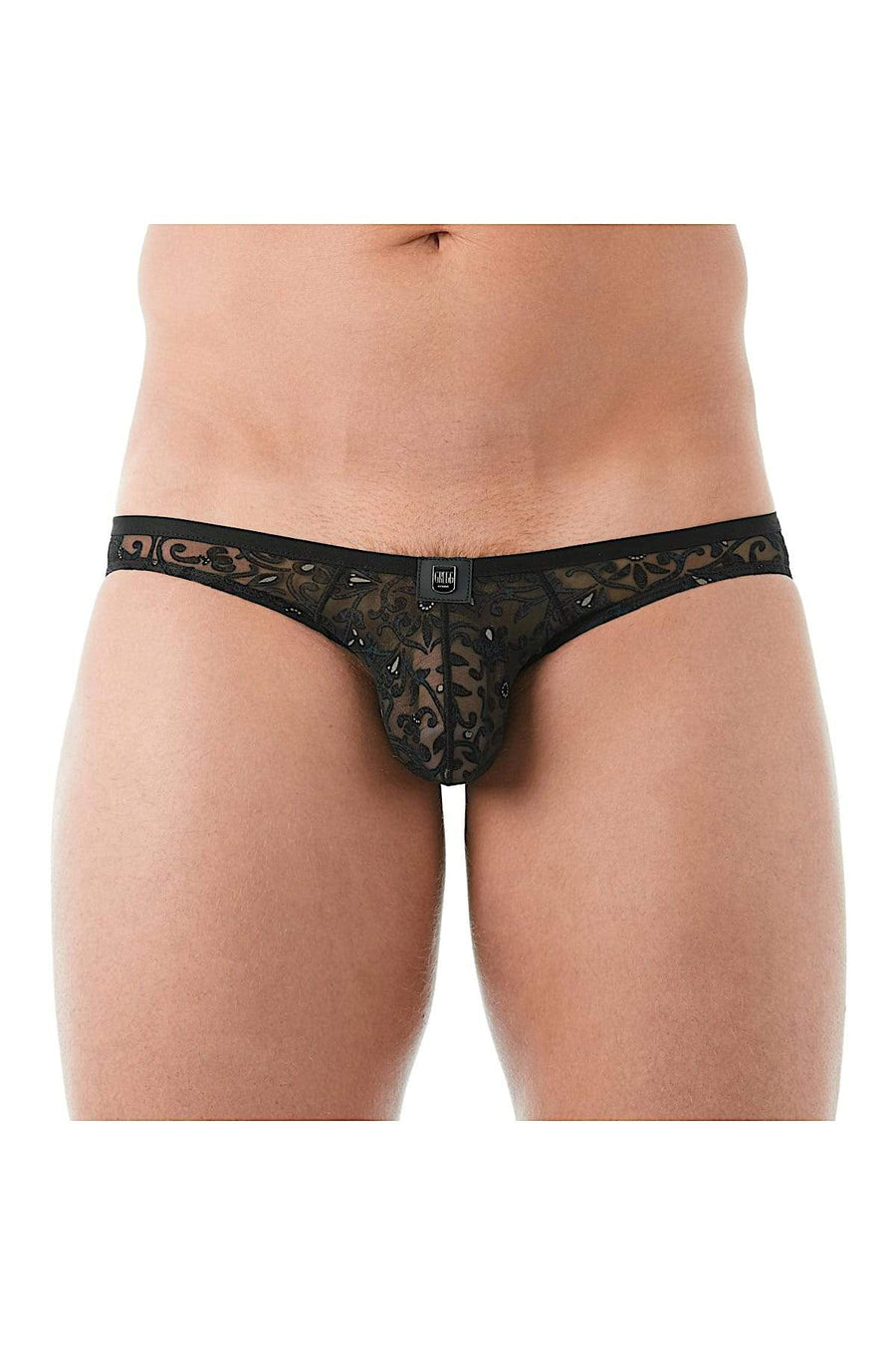 Gregg Homme Floral Burnout Rococo Mesh Brief