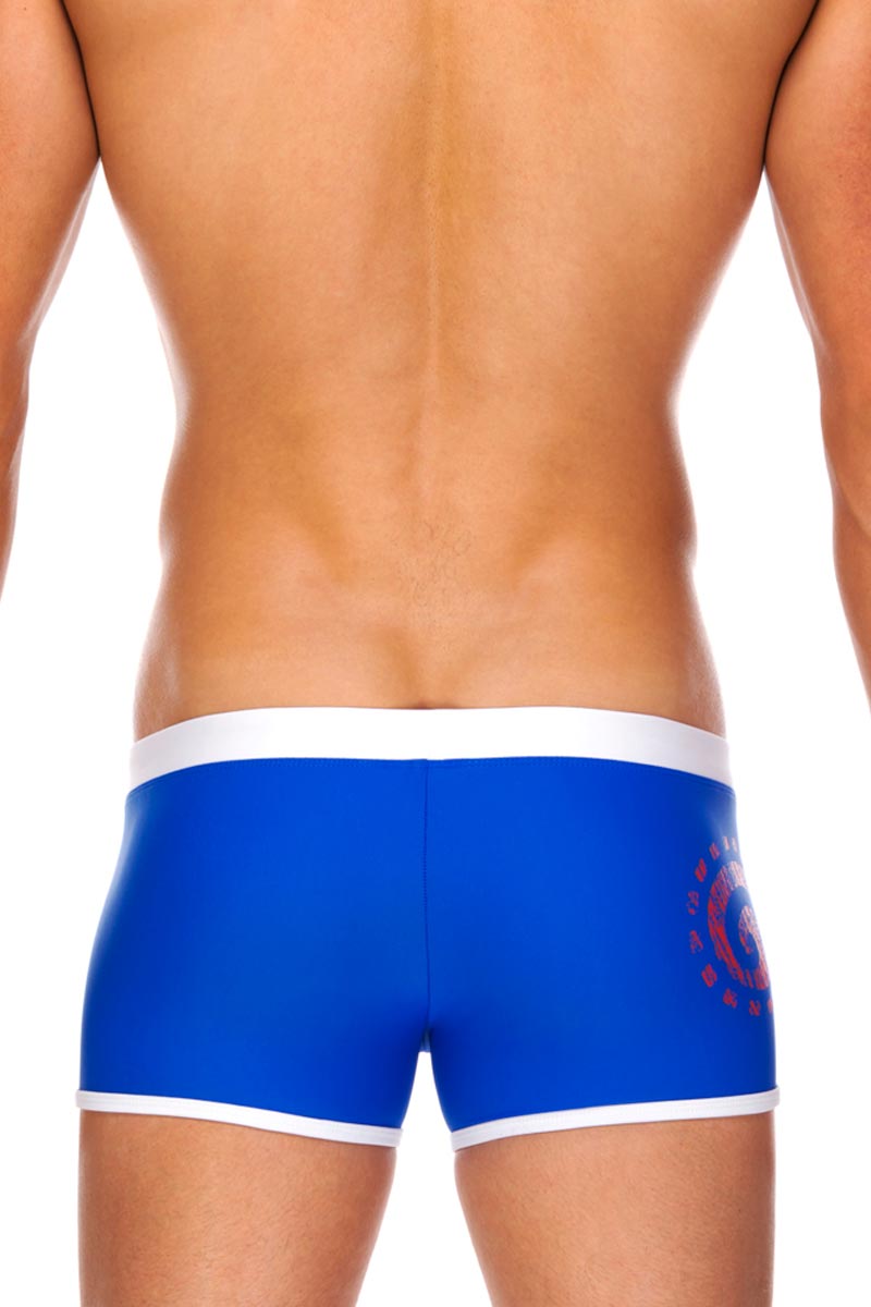 Tribe Cobalt & Red Pacific Swim Trunk