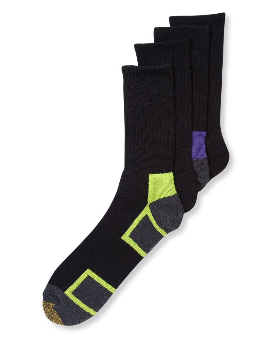 Gold Toe Socks Athletic Cushion Crew 4 Pack 10-13