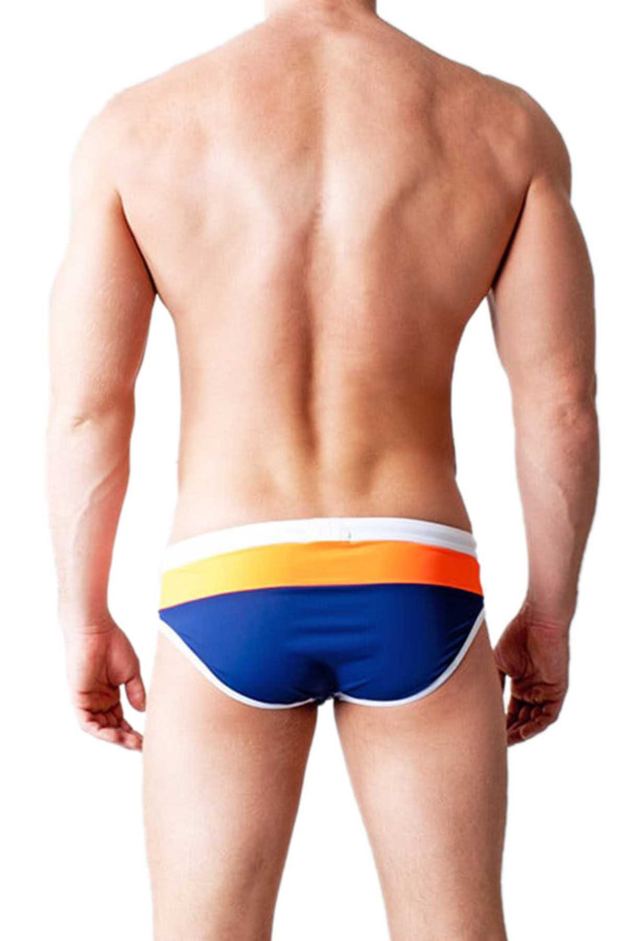 Timoteo Orange Pacific Sunrise Swim Brief