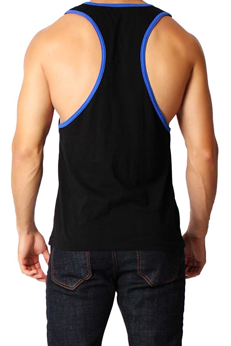 Timoteo Black & Royal Blue Freedom Tank