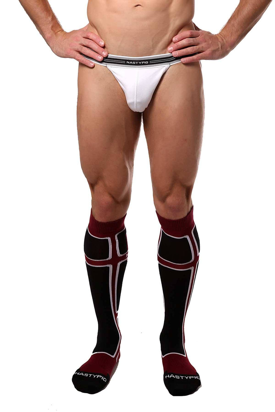 Nasty Pig Maroon Scrimmage Socks