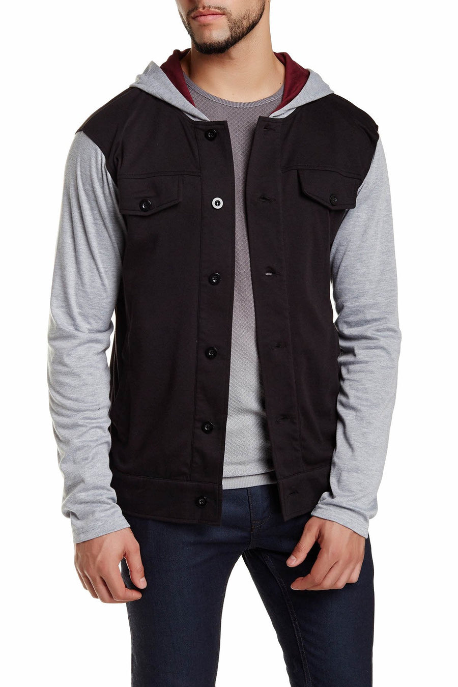 Zutoq Black & Grey Zudlow Hoodie Jacket