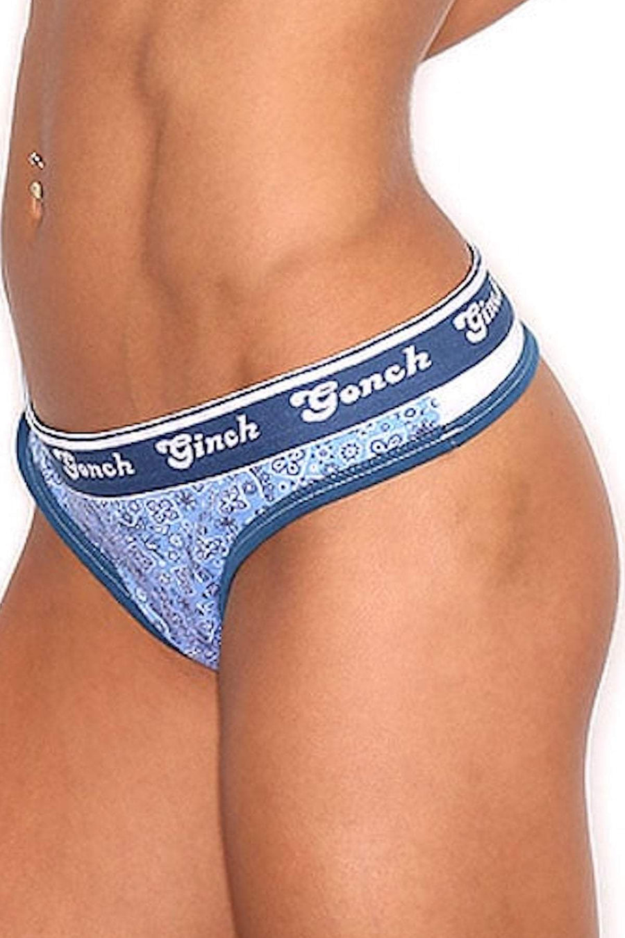 Ginch Gonch Blue Bandana Thong