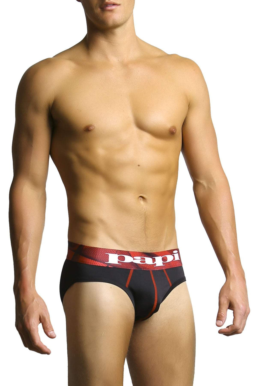 2-Pack Papi Black & Red Microfusion Performance Brief