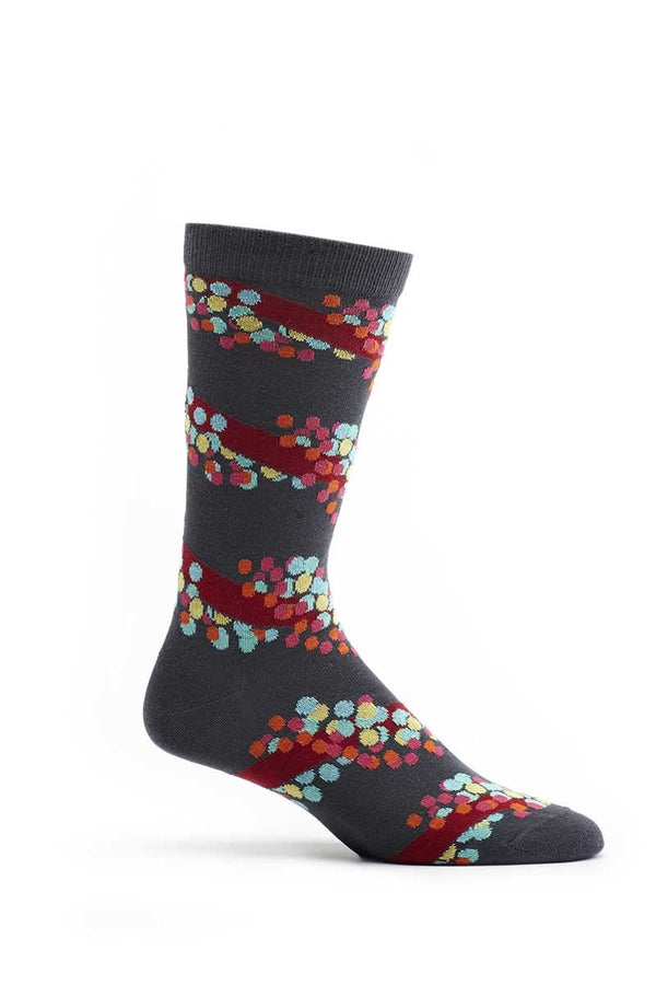 Ozone Grey Double Wrapped Helix Crew Sock