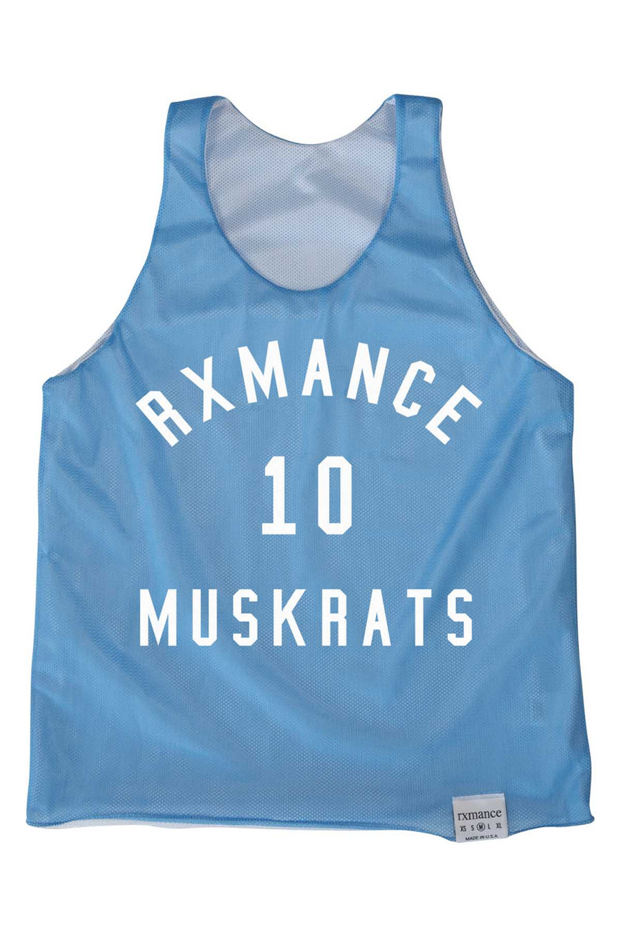 Rxmance Unisex Light Blue Basket Ball Mesh Tank