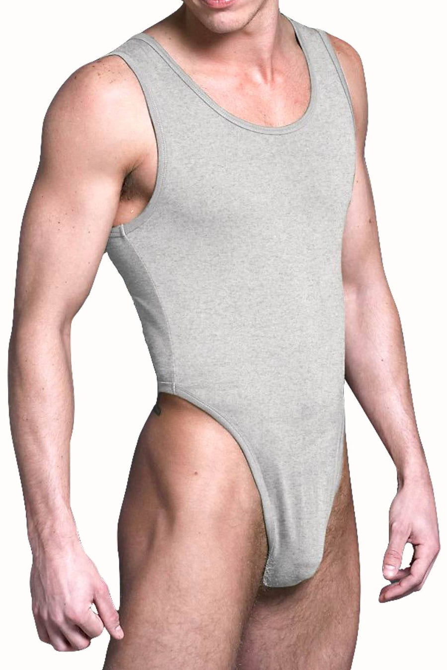 Undergear Grey Tank Thong Onesie