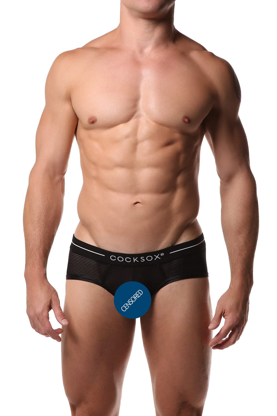 Cocksox Black Sheer Sport Brief