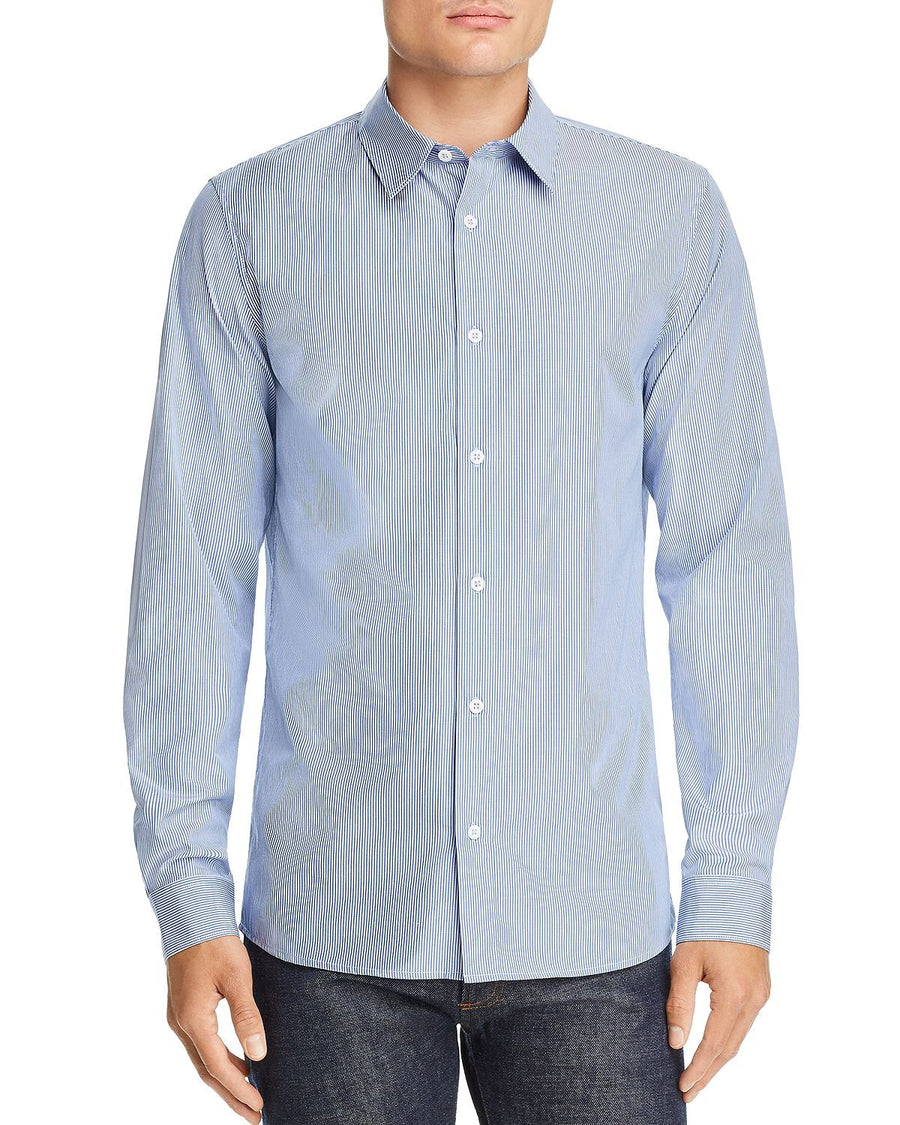 A.p.c. Hector Pinstripe Regular Fit Shirt Blue